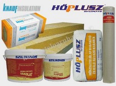 Hőplusz KNAUF kőzetgyapot rendszer Thermonia Szilikonos 1 mm kapart nemesvakolatta