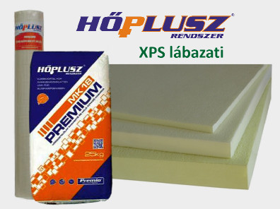 Hőplusz XPS zártcellás lábazati hőszigetelő alaprendszer 
